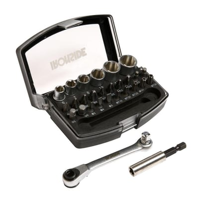 Ironside Socket Wrench/Bit Set - 1/4", 29PCS