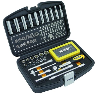 Ironside Socket Wrench Set - 1/4", 60PCS