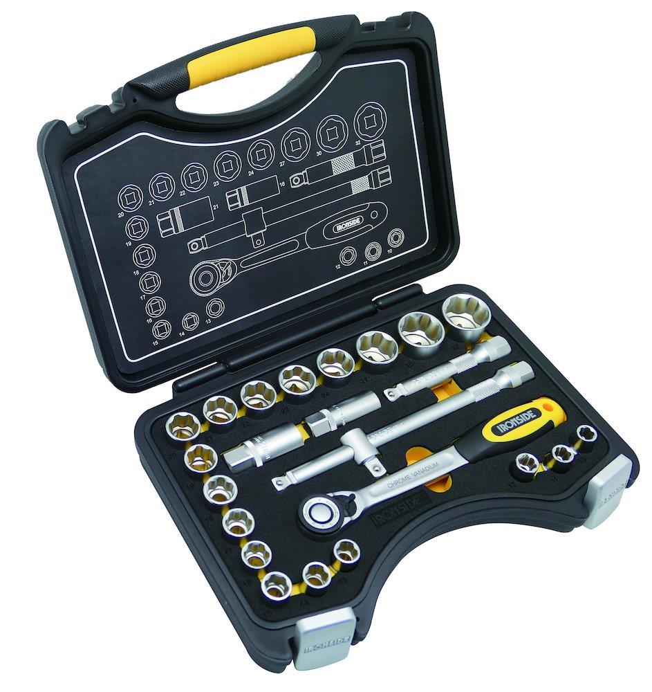 Ironside Socket Wrench Set 10-32 mm - 1/2", 24PCS