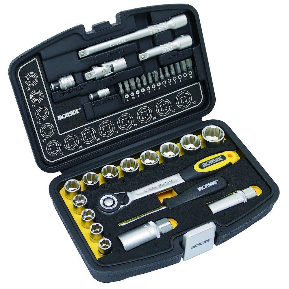 Ironside Socket Wrench Set - 3/8", 34PCS, 102672