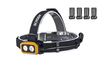 Ironside Twin Beam Headlamp with two diodes - 3,7V/2600 mAh Li-ion, 600LM, No, Rechargeable, 400079