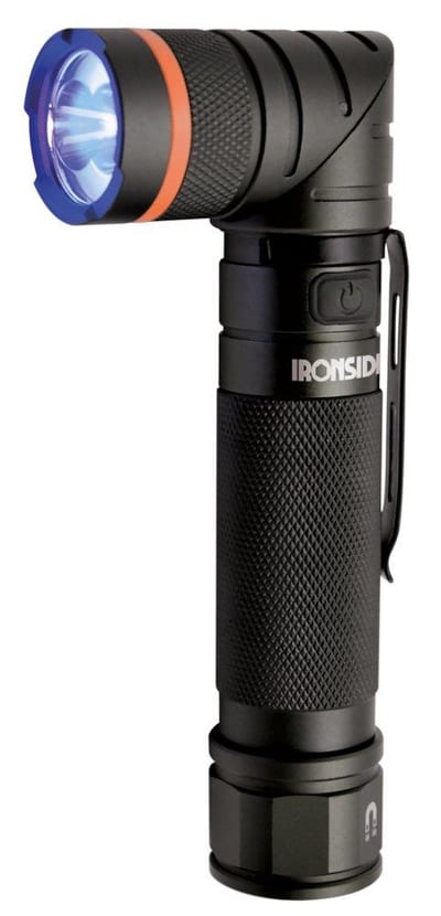 Ironside Twist +UV Hand Lamp - 3,7V/2600 mAh Li-ion, Rechargeable, 1000LM, No, 400077