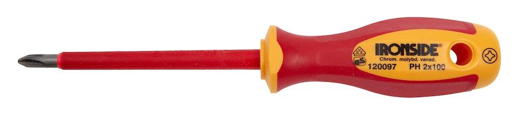 Ironside VDE 1000 Volt Screwdriver phillips - PH2, 100mm