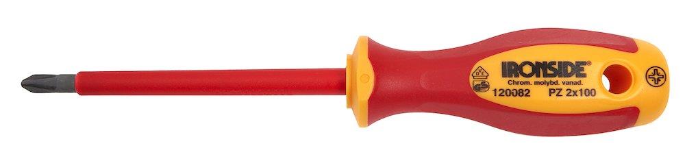 Ironside VDE 1000 Volt Screwdriver pozidriv - PZ2, 100mm
