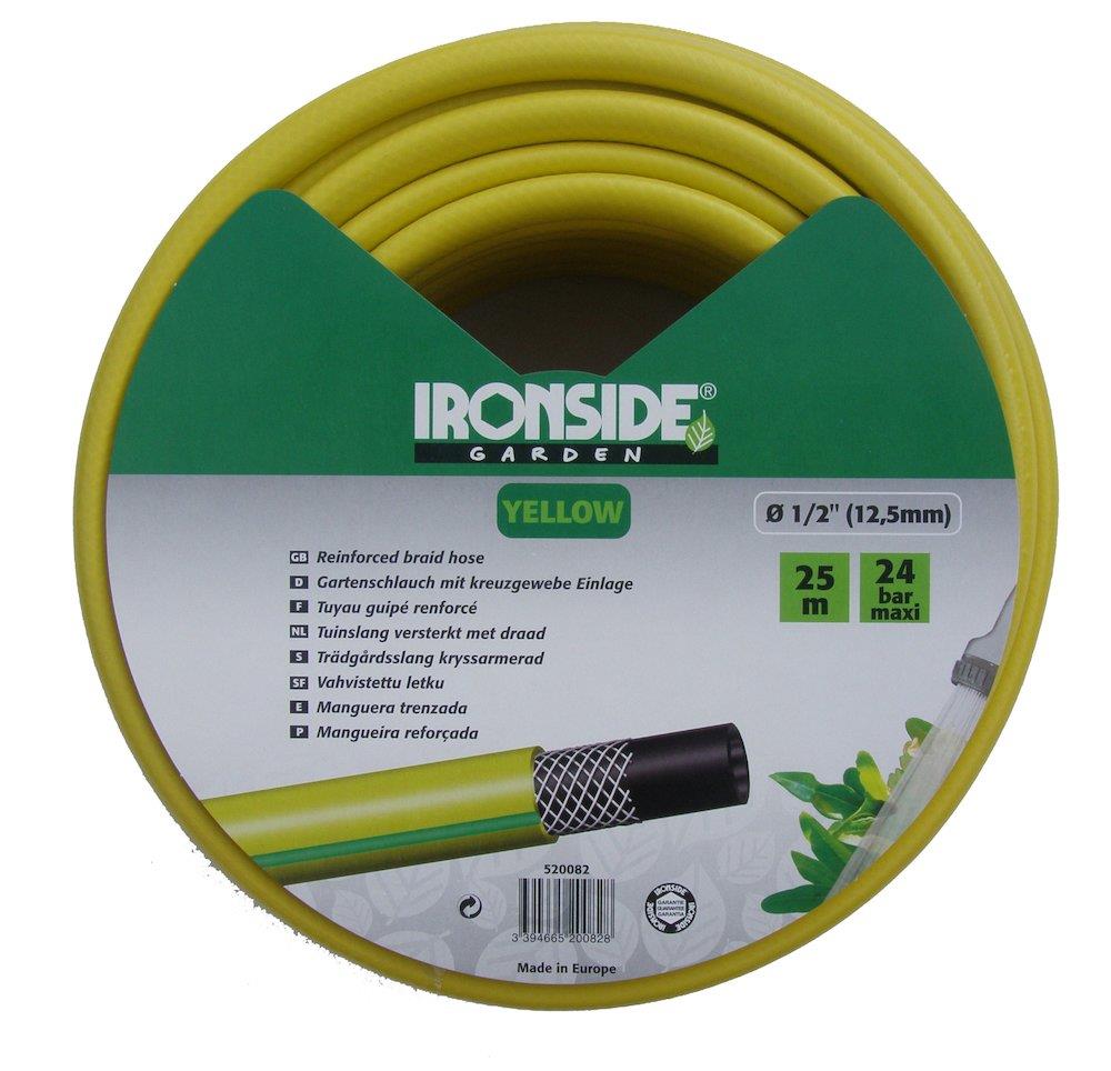 Ironside Water Hose 1/2" 25M reinforced yellow