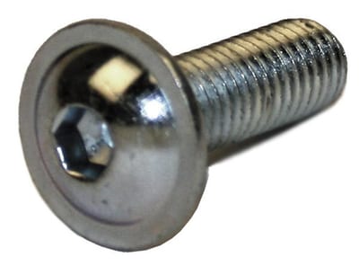 ISO 7380-2 Electro-Galvanised Flanged Button-Head Socket Screw 10.9 FZB - M8, 25mm