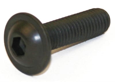 ISO 7380-2 socket screw, button head with flange, 10.9 black, M6 x 25 mm, 500 pcs