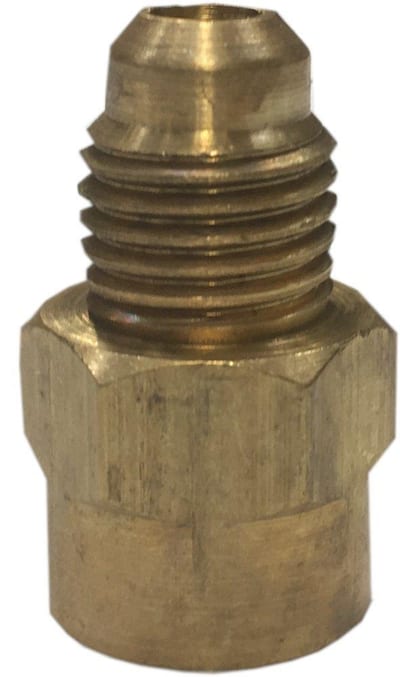 ITE U3-04A Adaptor with nipple/flare - 1/4" flare external.", 1/8" NPT internal."