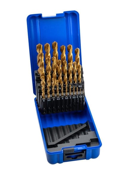 IZAR DIN 338 - 25PCS, 1-13 mm, 118°