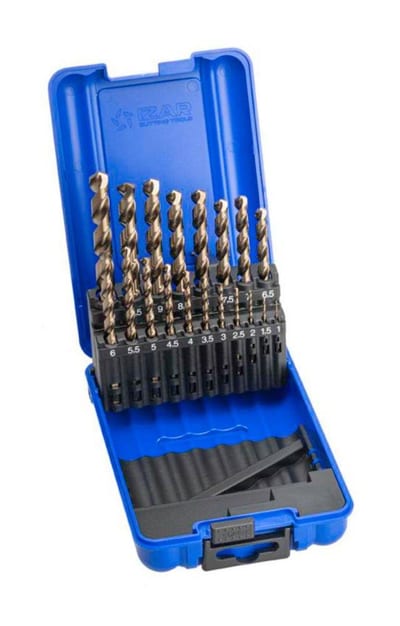IZAR DIN 338 HSS-E - 19PCS, 1-10 mm, 135°