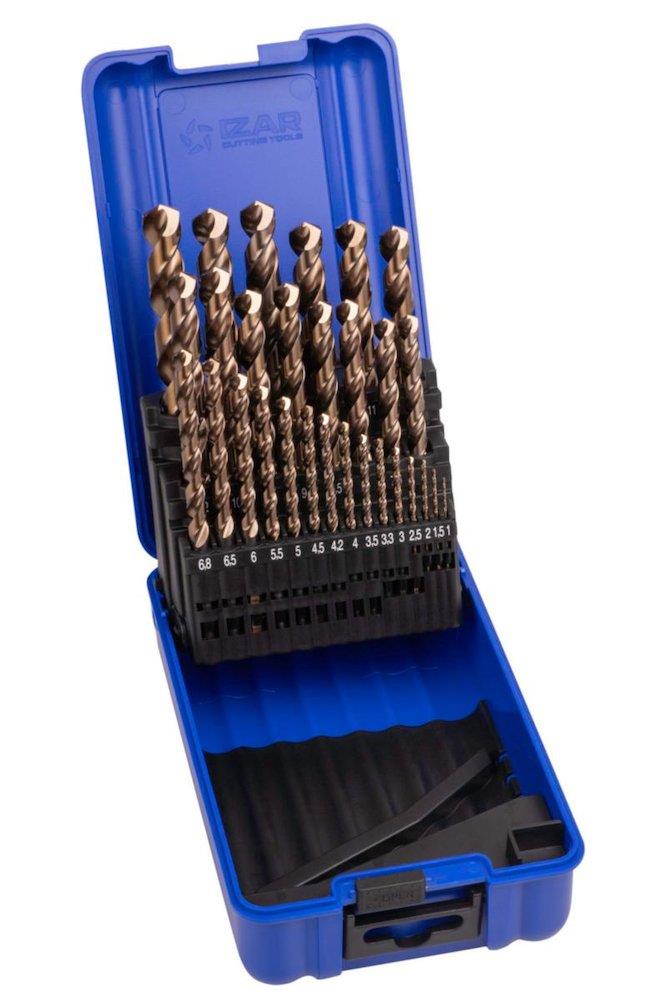 IZAR DIN 338 HSS-E - 29PCS, 1-13 mm, 135°