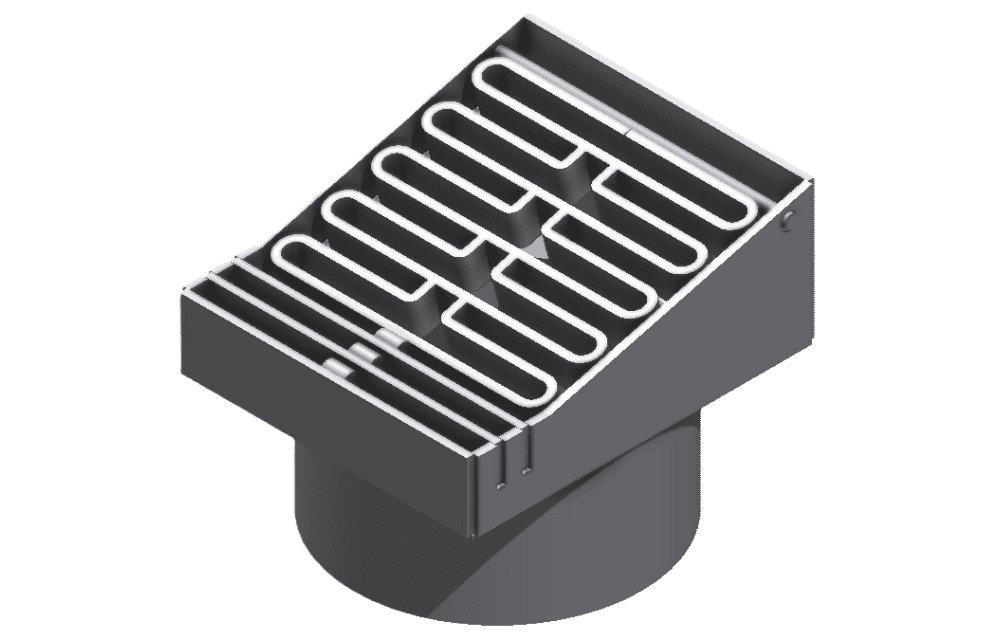 J.E. Juncker Ramp Grate - 280mm, 40TON, 130mm