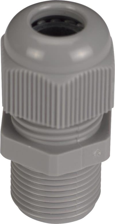Jacob Perfect 50-PG-PA Cable Gland with long thread - PG16, grey, 10 - 14 mm, PA ( Polyamide )