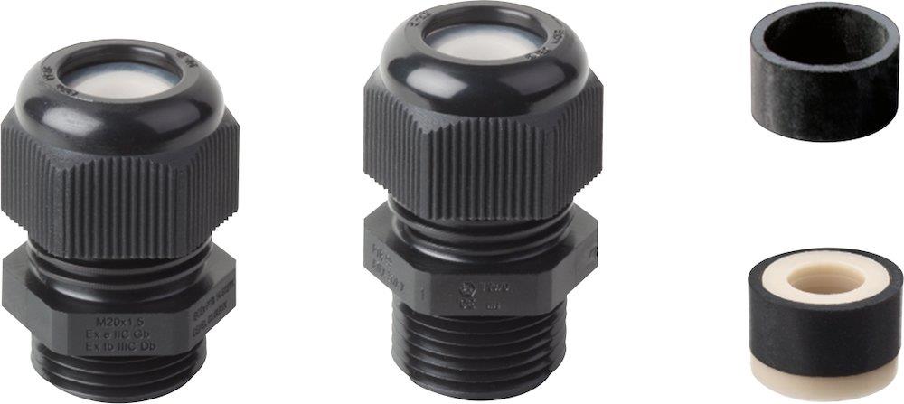 Jacob Perfect EX-M-PA Cable Gland with long thread - M16, black, PA ( Polyamide )