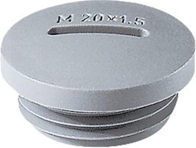 Jacob Screw Plug 10-M-PA Blind plug - M12, PA ( Polyamide ), grey