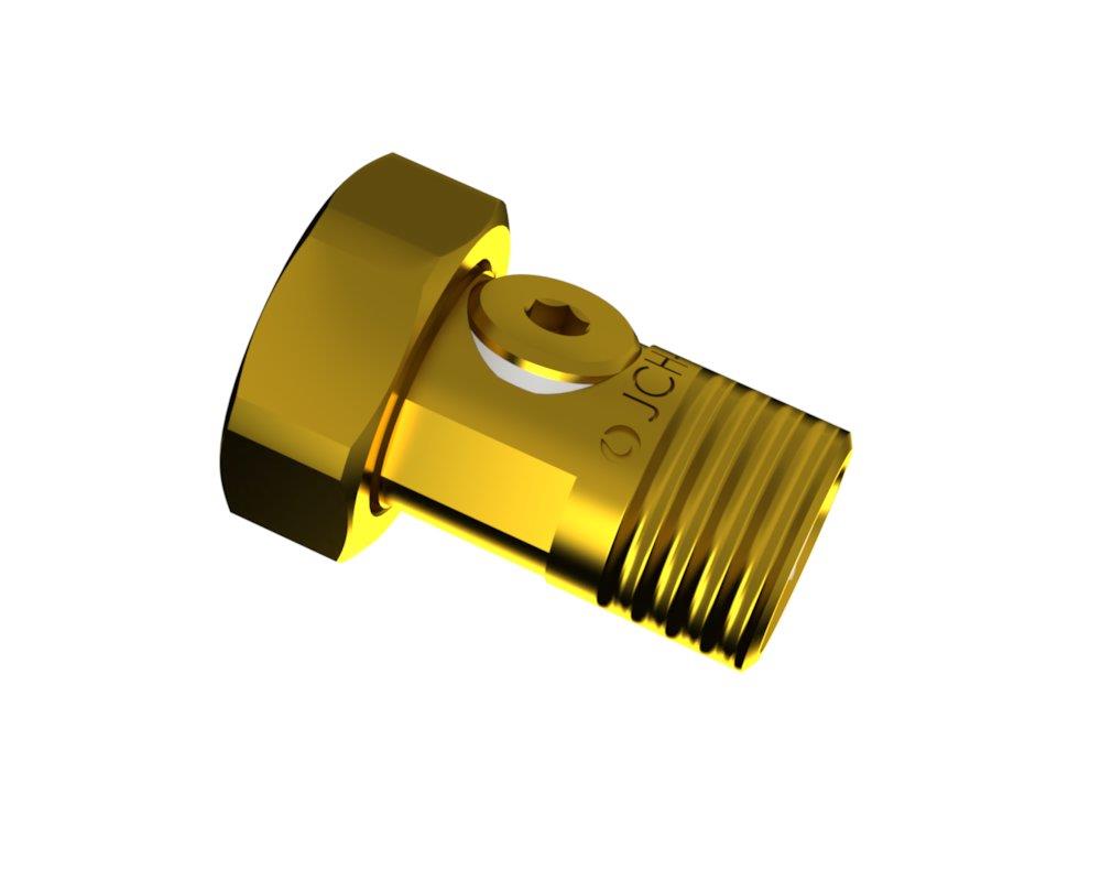 JCH 2076 Meter union brass - 1 1/4", 1", 10bar, 60mm