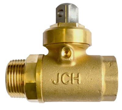 JCH Ball Stop Valve with socket/nipple - 1"