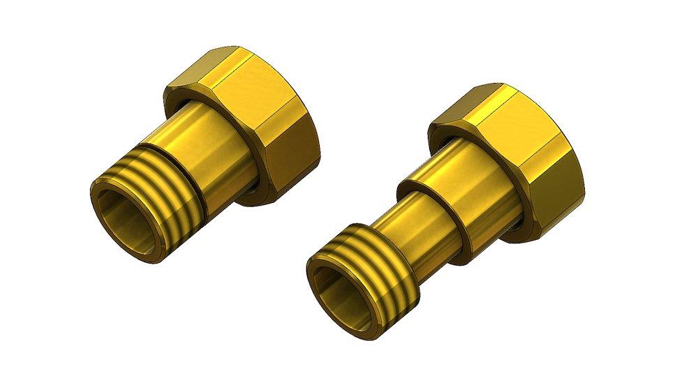 JCH Meter Union brass - 3/4", 1", 57mm