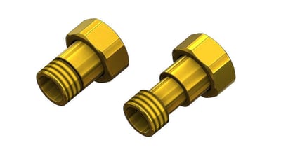JCH Meter Union brass - 3/4", 1", 57mm
