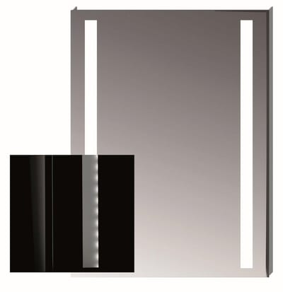JIKA CLEAR Mirror - 810mm, 600mm, without frame, Square, Yes, on both sides