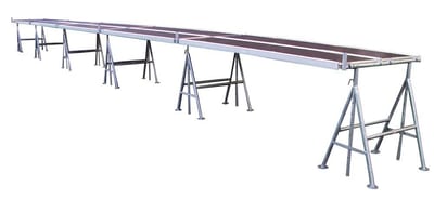 Jumbo Professional Trestle Scaffold w/6 trestles & 10 decks - 3.9M, 1.2M, 15.3M