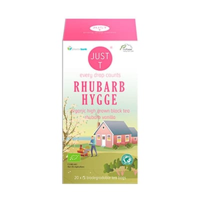 Just T Rhubarb Hygge Tea - 20 breve