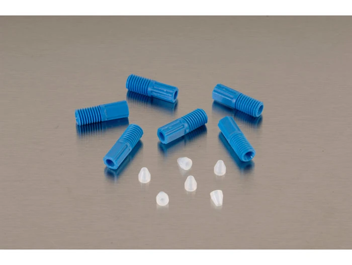 1/16" OD Hard-Wall Tubing Compression Fittings with Ferrules for HPLC Poly Manifold, Package of 6 - 28188