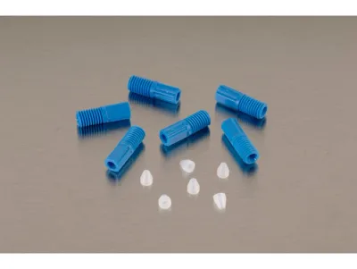 1/16" OD Hard-Wall Tubing Compression Fittings with Ferrules for HPLC Poly Manifold, Package of 6