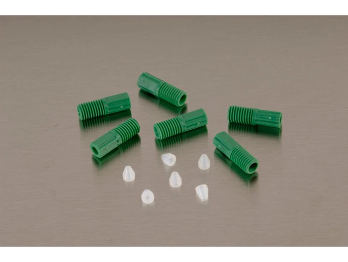 1/8" OD Hard-Wall Tubing Compression Fittings with Ferrules for HPLC Poly Manifold, Package of 6 - 28189
