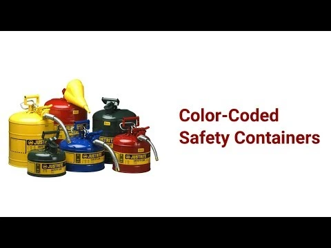 1 Gallon, 5/8" Metal Hose, Steel Safety Can for Kerosene, Type II, AccuFlow™, Blue - 7210320
