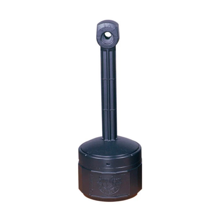 1 Gallon Plastic Outdoor Ashtray, Personal Smoker's Ceasefire®, Deco Black - 26806D