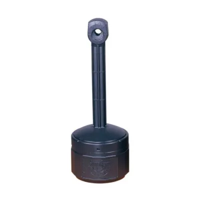 1 Gallon Plastic Outdoor Ashtray, Personal Smoker's Ceasefire®, Deco Black - 26806D