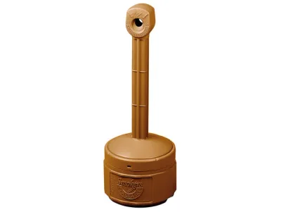 1 Gallon Plastic Outdoor Ashtray, Personal Smoker's Ceasefire®, Terra Cotta - 26806T