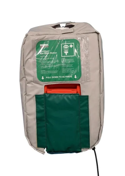 10 Gallon Heated Jacket for Hughes Gravity Fed Eyewash, 120V Plug - 10GFEW-BLKT-HT