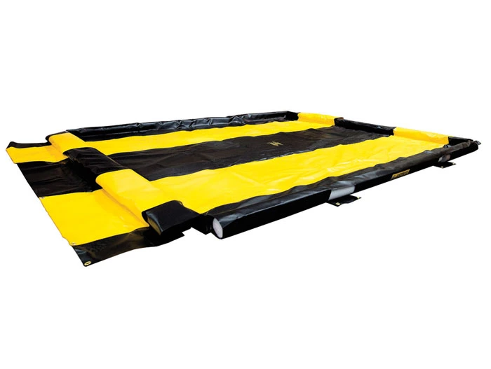 10' x 11' x 4", 250 Gallon, Drive-Through Washdown Spill Containment Berm, QuickBerm® - 28576