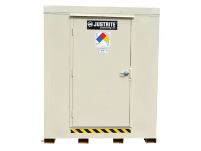 12-drum, Explosion Relief Panels, 2-Hour Fire-Rated Outdoor Safety Locker