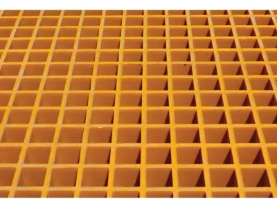 12 drum, Fiberglass Floor Grating with Sump Liner for Outdoor Safety Locker