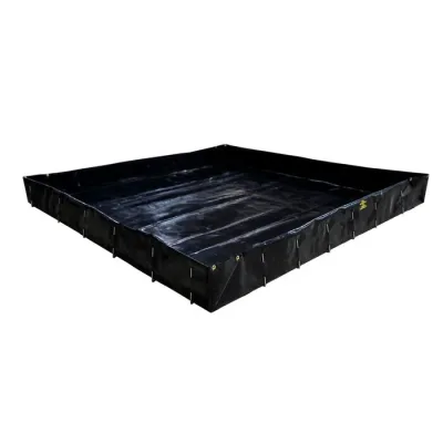 12' x 12' x 12", 1077 Gallon Spill Capacity Portable Spill Berm, MightyBerm