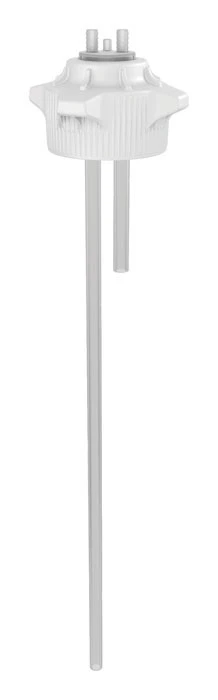120mm Carboy Cap, Open Top with Adapter, Two 1/2" Molded-in Hose Barbs, 37" Tubing - 12890