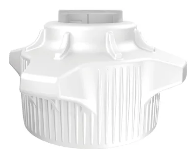 120mm Carboy Cap, Open Top with Closed Adapter, Package of 2