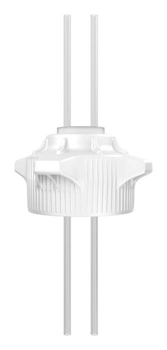 120mm Carboy Cap with Two 1/4" OD Tubes, 37" Length, Open Top - 12898