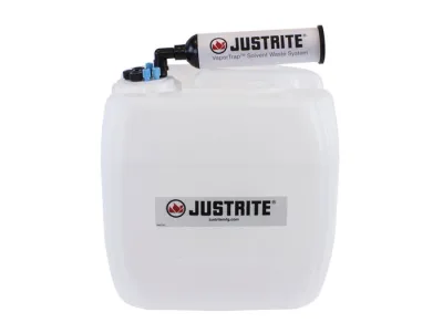 13.5 Liter HDPE Carboy with Filter Kit, UN/DOT Certfied, VaporTrap, 4 Ports 1/8" OD Tubing, 4 Ports 1/4" OD Tubing, 70mm Cap