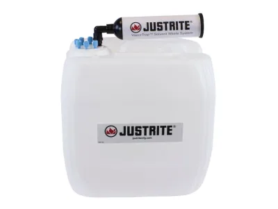 13.5 Liter HDPE Carboy with Filter Kit, UN/DOT Certfied, VaporTrap, 6 ports 1/8" OD Tubing, 70mm Cap