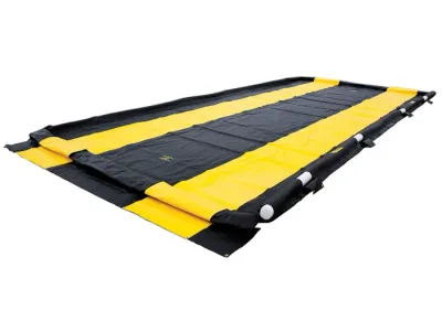 14' x 54' x 4", 1800 Gallon, Drive-Through Washdown Spill Containment Berm, QuickBerm®