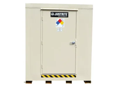 16-drum, Explosion Relief Panels, 4-Hour Fire-Rated Outdoor Safety Locker