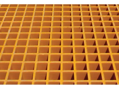 16 drum, Fiberglass Floor Grating with Sump Liner for Outdoor Safety Locker