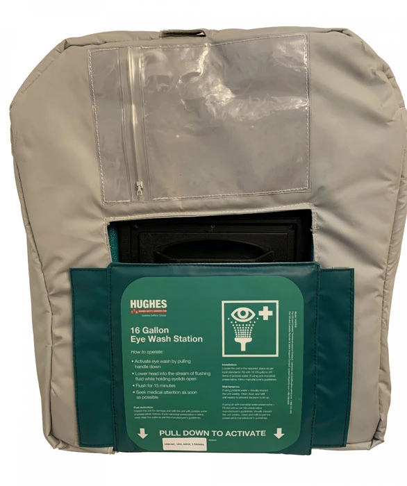 16 Gallon Heated Jacket for Hughes Gravity Fed Eyewash - 16GFEW-BLKT