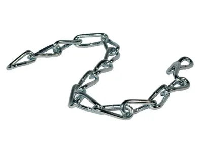 19" Long Chain for Barricade Racks, Single Station, Steel