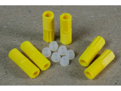 2.0mm OD Hard-Wall Tubing Compression Fittings with Ferrules for HPLC Poly Manifold, Package of 6