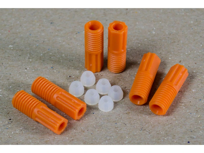 2.5mm OD Hard-Wall Tubing Compression Fittings with Ferrules for HPLC Poly Manifold, Package of 6 - 28122